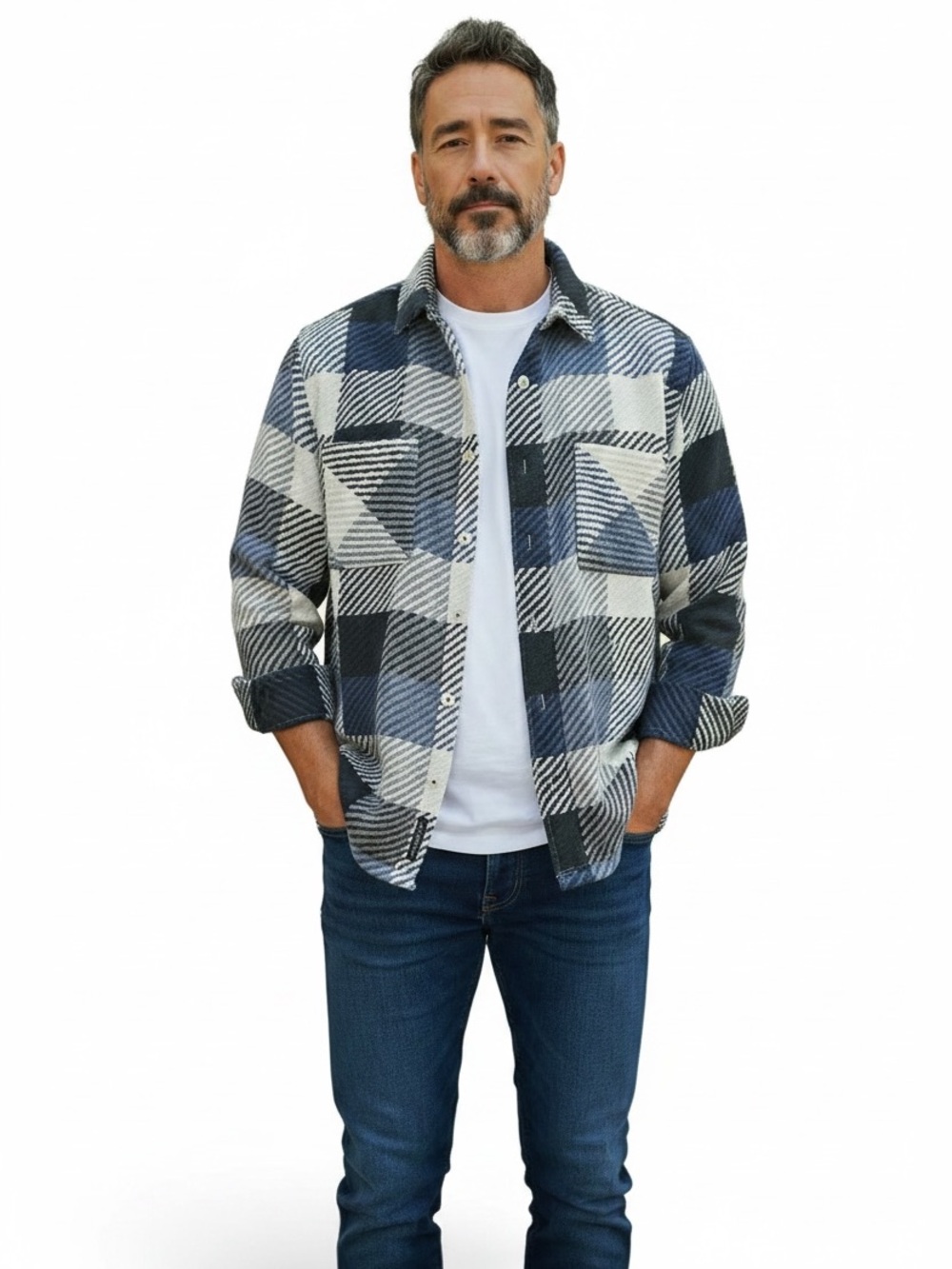 Common People Plaid Shacket Overshirt Jacket Men’s Medium Like New